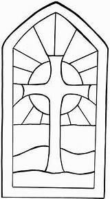 Stained Glass Easter Church Window Patterns Templates Christmas Clipart Cross Template Color Christian Coloring Pages Pattern Stain Windows Google Risen sketch template