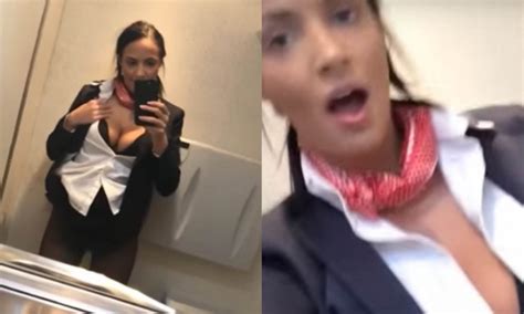 flight attendant gets busted using inflight wifi to perform cam show