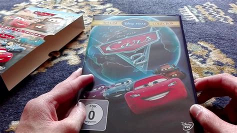 disney pixar cars  dvd unboxing youtube