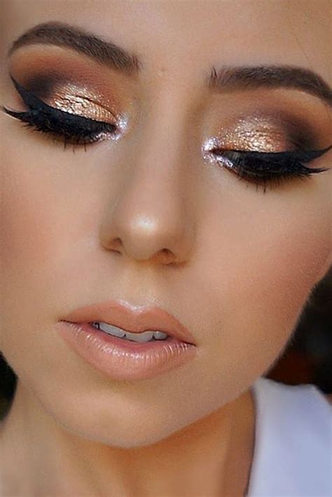 39 top rose gold makeup ideas to look like a goddess gold makeup looks rose gold makeup looks
