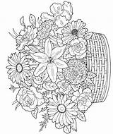 Advanced Flower Coloring Pages Getdrawings sketch template