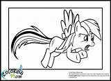 Coloring Pages Rainbow Dash Mlp sketch template