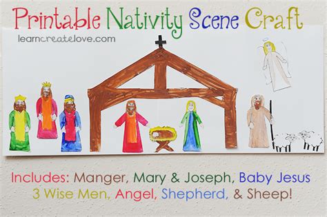 printable nativity scene craft