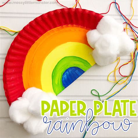 rainbow craft  activity ideas  kids messy  monster