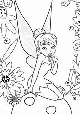 Tinkerbell Coloring Pages Print Easy Printable Tulamama Kids Choose Board Disney sketch template