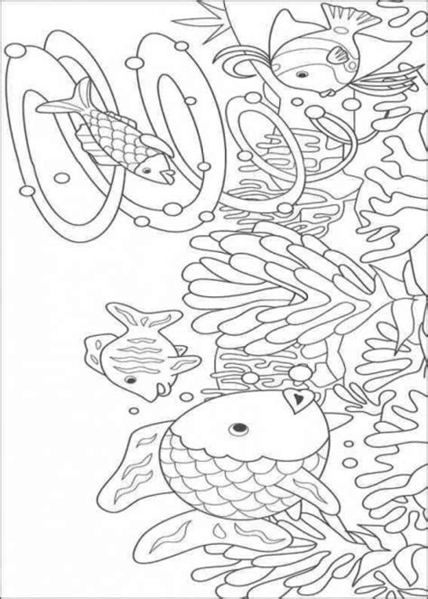 printable rainbow fish coloring pages everfreecoloringcom