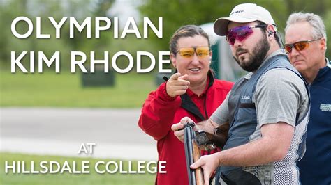 olympian kim rhode  hillsdale colleges shooting range youtube
