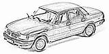 Gaz Volga sketch template