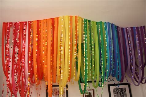 differentact normal rainbow streamers party decor