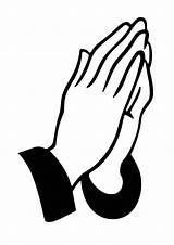 Hands Praying Coloring Pages Imagixs Clipart sketch template