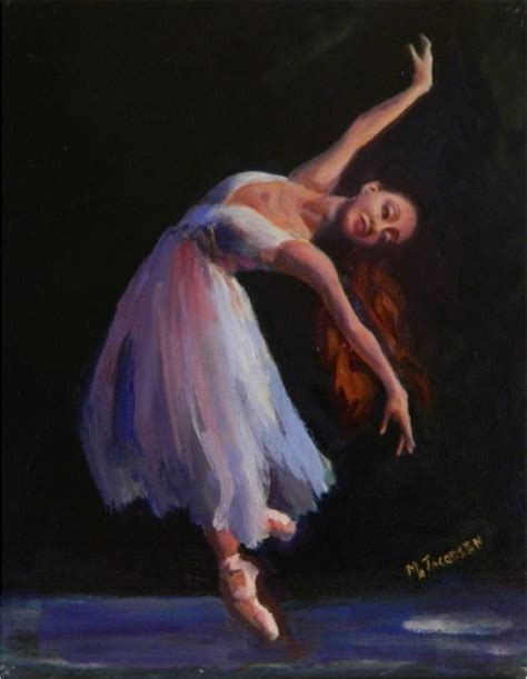paint dance effortless  oil  linen paintings  dancers ballet art maryanne