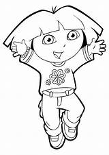 Dora Coloring Pages Explorer Sheets Printable Colouring Kids Print للتلوين صور Friends دورا Color Isa Jumping Diego Patrol Paw sketch template