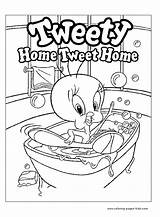 Coloring Pages Cartoon Tweety Character Printable Sheets Color Kids Cartoons Book Characters Found sketch template