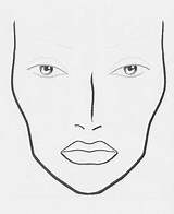 Facechart sketch template