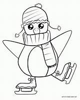 Skating Schlittschuhlaufen Eiskunstlauf 33a4 Ausmalbild Coloringtop Pinguino Hielo Pingüino Patinaje Skater Dibujosonline Coloringhome Colorear sketch template