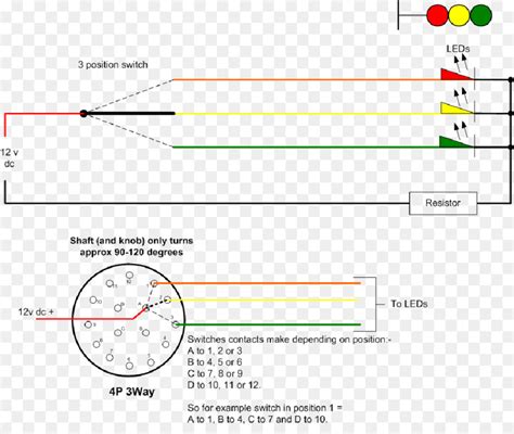 pole   rotary switch wiring diagram   switch wiring diagram schematic