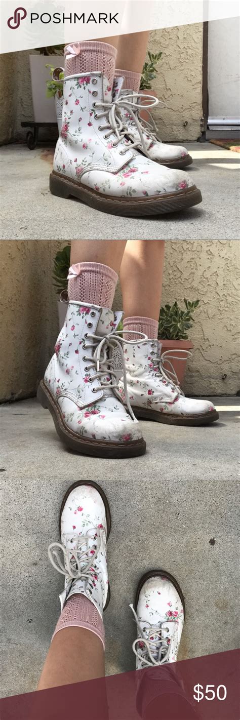 today  whitefloral dr martens martens   wear women shopping