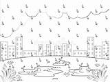 Rainy Coloring Rain Puddles Ungar Regnig Mukherjee sketch template