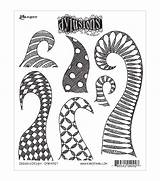 Reaveley Dyan Dylusions Stamps Joann Ranger Cling Zentangle Doodled sketch template