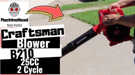 craftsman blower  cc  cycle youtube