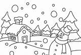 Pages Colouring Season Winter Getcolorings sketch template