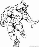 Coloring4free Bulldog Bulldogs Mascot sketch template