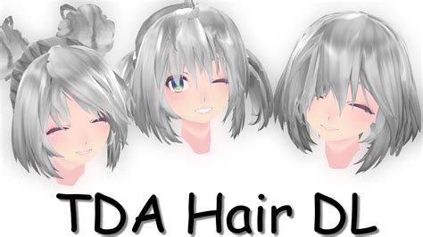 mmd tda hair dl   mianbaga mmd  deviantart