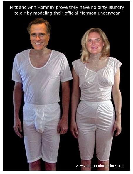 Secret Mormon Underwear Mitt Romney Cherish Freedom