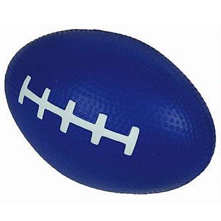 blue football stress reliever custom stress balls  ea