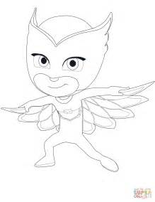 gambar owlette pj masks coloring page  printable pages click view