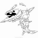 Steelix Lineart Psyduck Lycanroc Dusk Xcolorings 694px sketch template