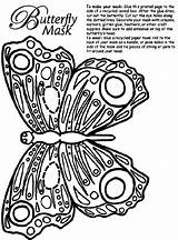 Butterfly Mask Coloring Pages Print Activity Sheets Printable Book Crayola Cut Cereal Masks Kids Colouring Color Adult Glue Paper Butterflies sketch template