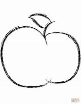 Apfel Mele Colorare Ausmalbilder Colorato Pagine Mela Disegni Apple Blatt Stampabili sketch template