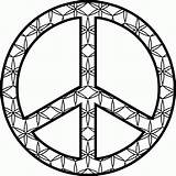 Peace Coloring Pages Symbol Sign Getcolorings Printable sketch template