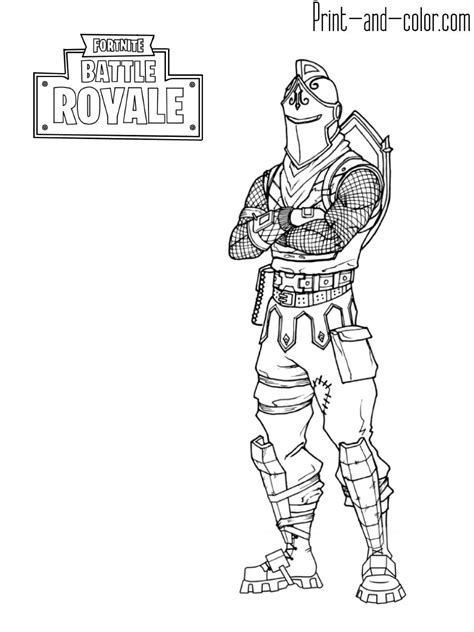 pin  fortnite coloring page collection