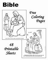 Bible Coloring Pages Printable Color Kids Stories Sheets Children Preschool School Colouring Lessons Freehomeschooldeals Sunday Jesus Activities Books Christian Print sketch template