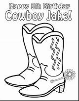 Cowboy Boots Printable Coloring Sheriff Cowgirl Spurs Drawing Boot Personalized Pages Getdrawings Party Pdf Birthday Kids sketch template