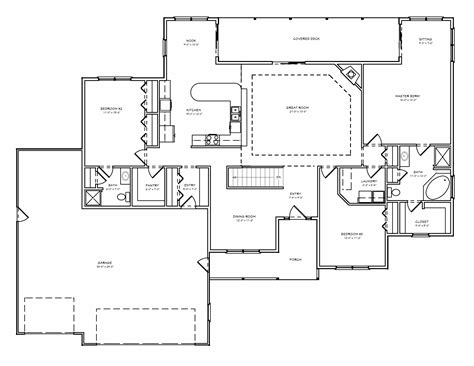 sq ft ranch house plans  walkout basement house plan ideas