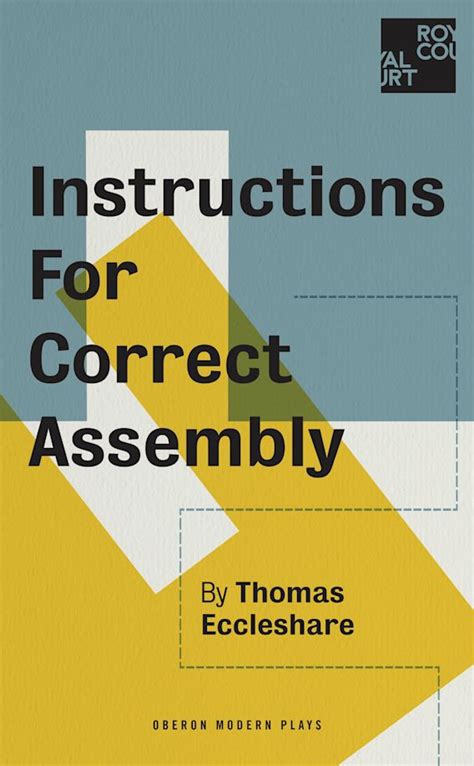 instructions  correct assembly oberon modern plays thomas eccleshare oberon books
