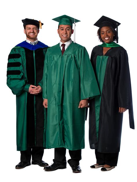 graduation gowns  bachelors  masters graduates  greener