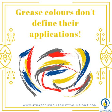 Grease Colours – Strategic Reliability Solutions Ltd