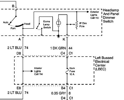 gm headlight switch wiring diagram wiring