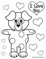 Coloring Puppy Pages Cute Homemadegiftguru Animal Color sketch template
