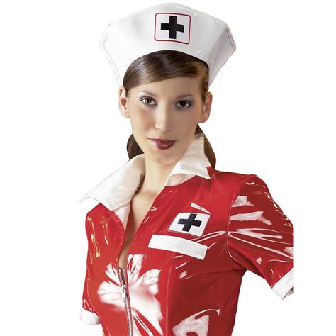 black level pvc zip front sexy nurse mini dress lovehoney