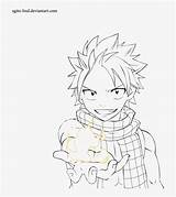 Coloring Natsu Dragneel Pages Tail Fairy Popular sketch template