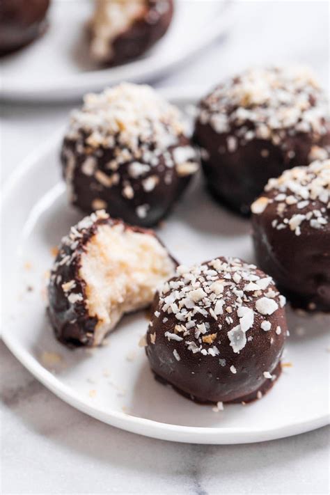 bake chocolate covered coconut balls