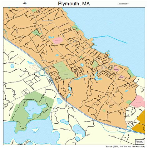 plymouth massachusetts street map