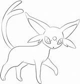 Coloring Sylveon Eevee Pokemon Pages Evolutions sketch template