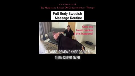 full body swedish massage routine part 2 youtube