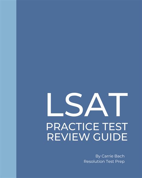 lsat practice tests review guide resolution test prep